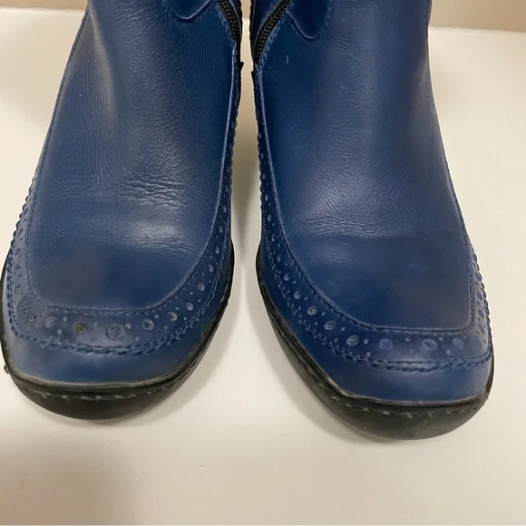 Eject Blue Leather Women’s Boot  in US 6 or EU 36 Made in Portugal - Picture 4 of 14